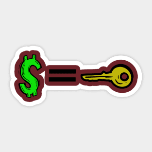 Money is key Sticker